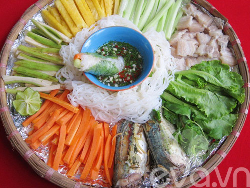 Cá cuốn bún. Món ăn truyền thống Việt Nam - Công thức nấu ăn