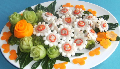Mực hoa cúc. Món ăn truyền thống Việt Nam - Công thức nấu ăn