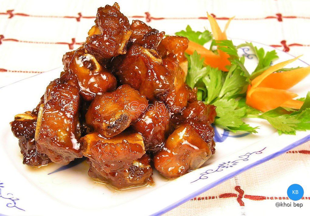 Sườn xào chua ngọt. Món ăn truyền thống Việt Nam - Công thức nấu ăn