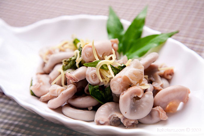 Tràng lợn hấp gừng. Món ăn truyền thống Việt Nam - Công thức nấu ăn